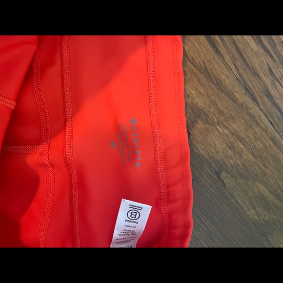 Athleta red/orange leggings small - Picture 4 of 4